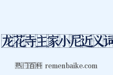 龙花寺主家小尼近义词是什么意思的图片